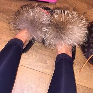 Sandal fur❣️ 100% real fur quality ❣️